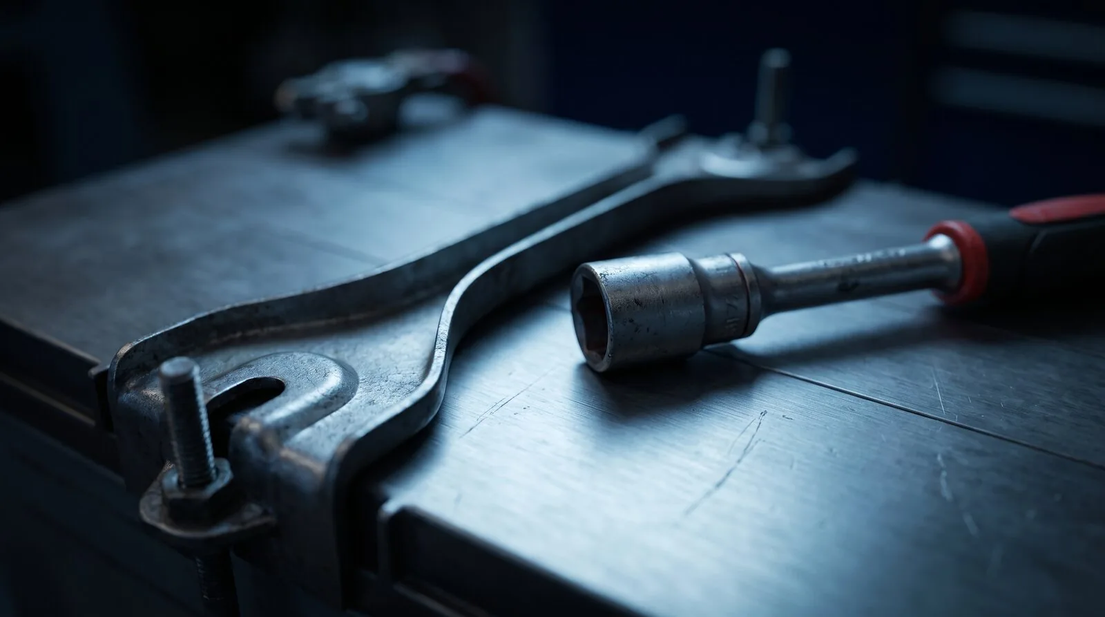 Hand tools used for battery replacement